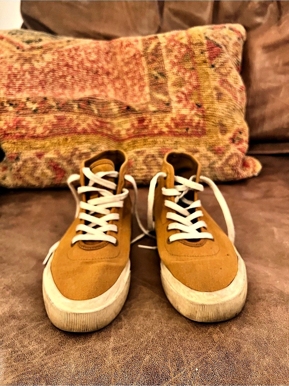 Everlane The Forever High-Top Sneaker Brown & White US 7